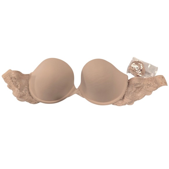 Scarlett Blue Goddess Multiway Strapless Bra Size 32 D Cashmere Lace - Picture 1 of 5